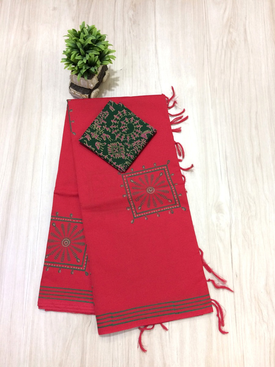 South Cotton Mix Saree