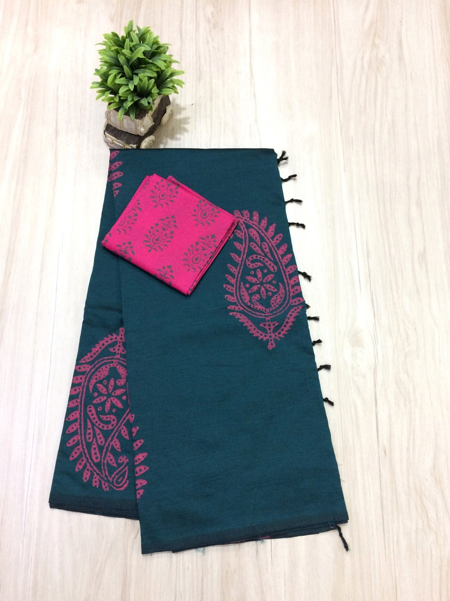 South Cotton Mix Saree