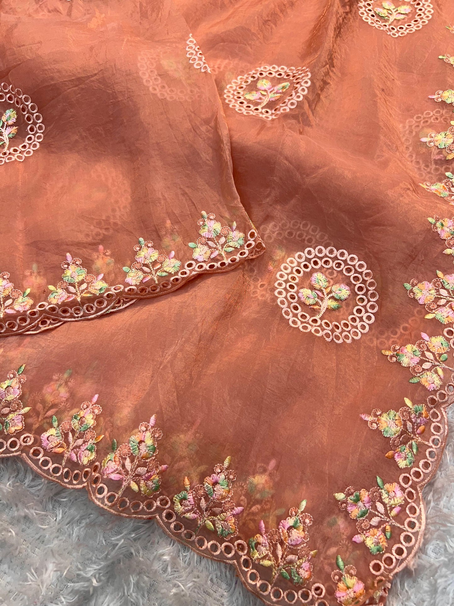 Tissue Crushed Saree