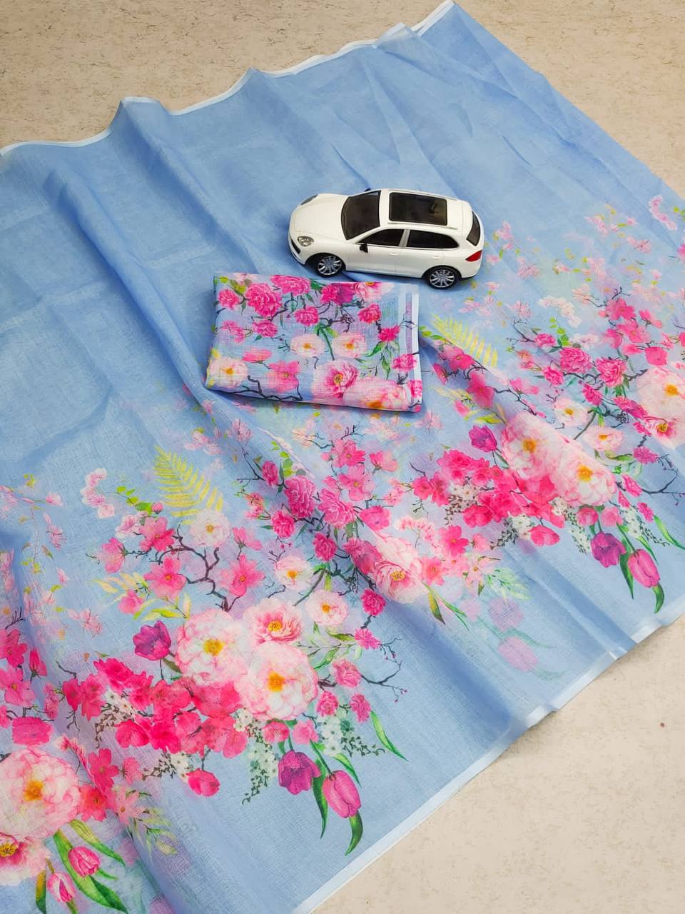 Linen Cotton Saree