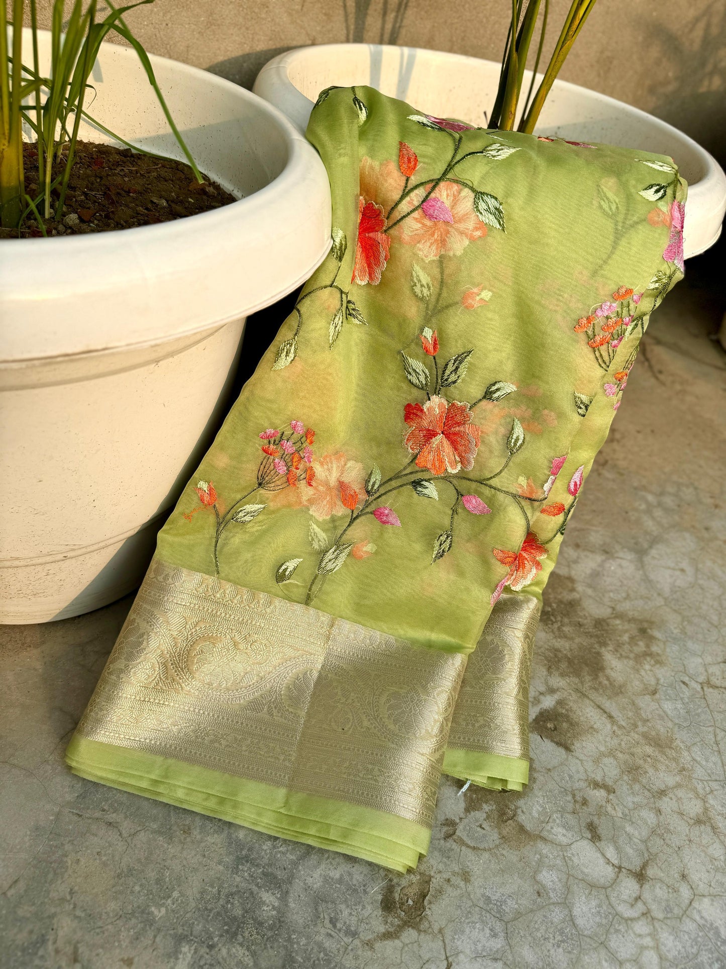 Banarasi Kora Organza