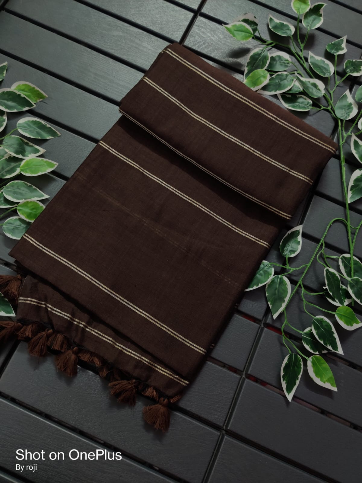 Sico Stripe Khadi Cotton Saree