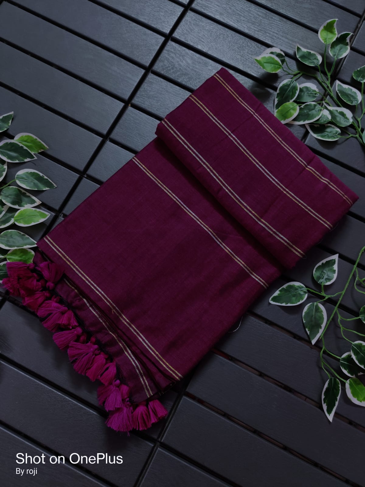 Sico Stripe Khadi Cotton Saree