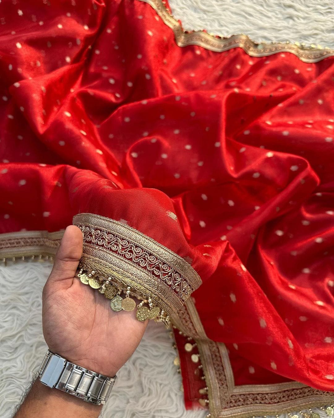 Banarasi Tissue Butti Silk Saree