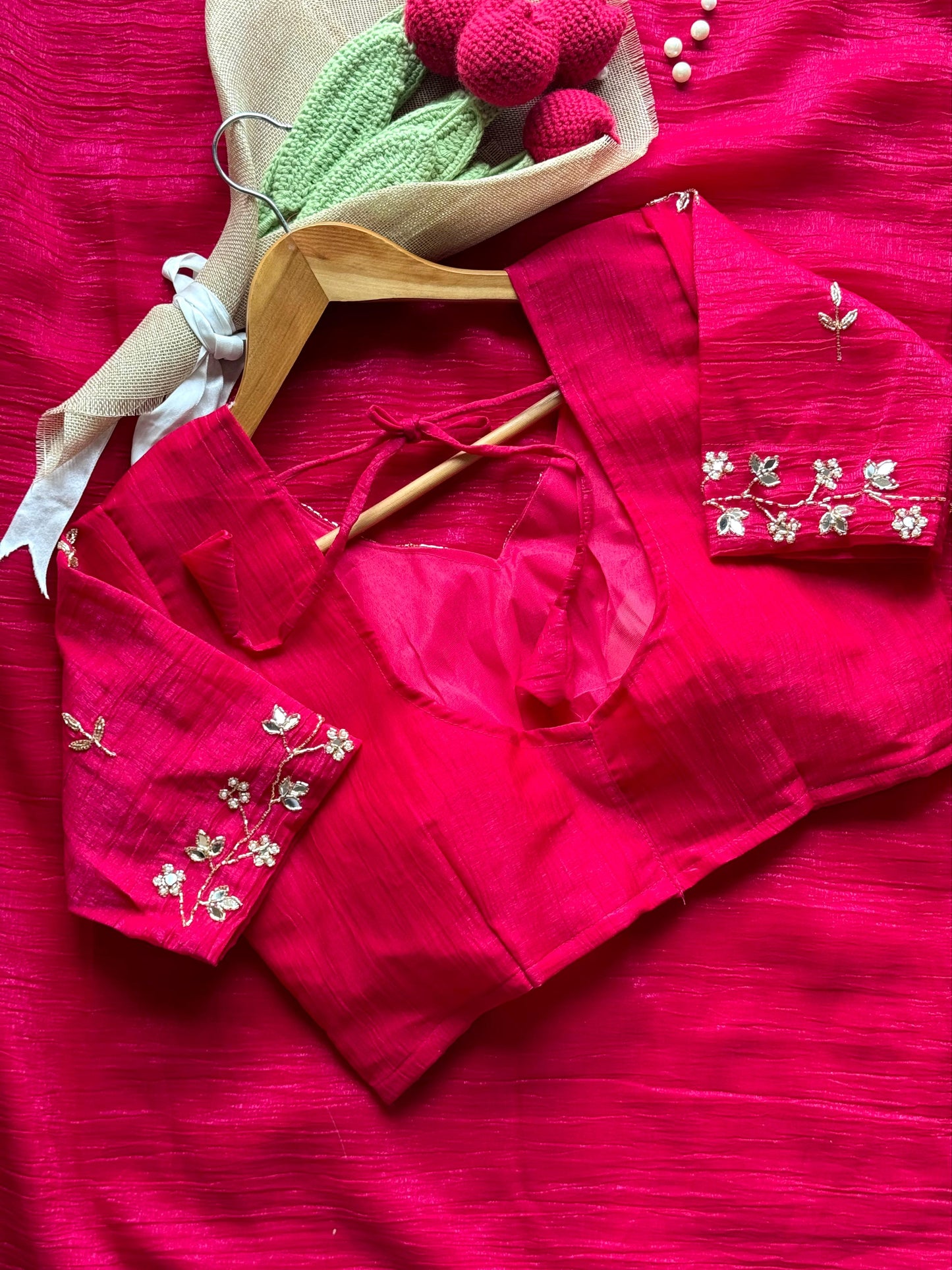 Silk Designer Crunchy Saree
