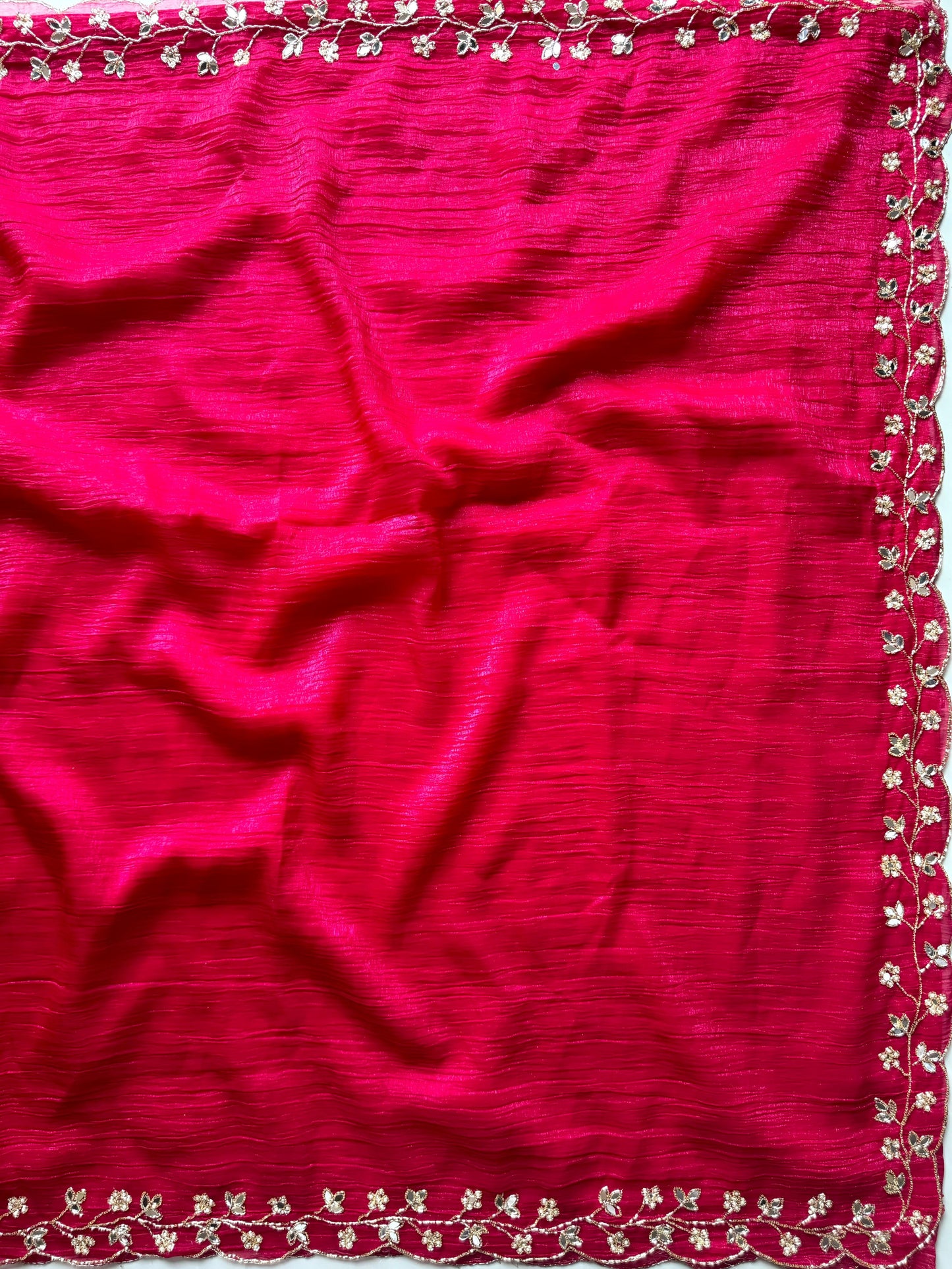 Silk Designer Crunchy Saree