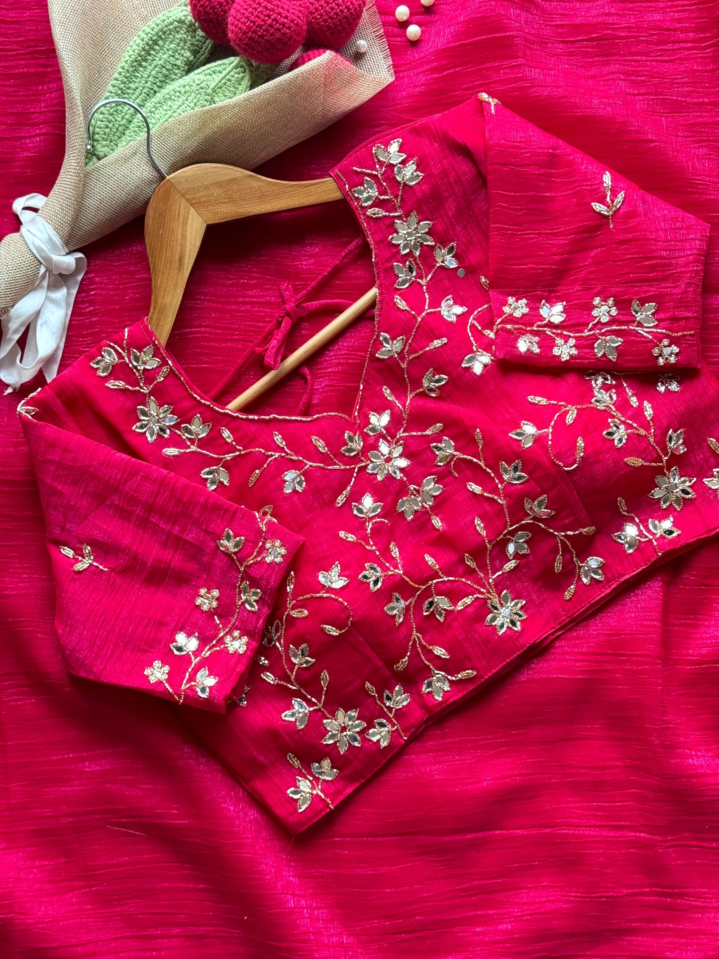 Silk Designer Crunchy Saree