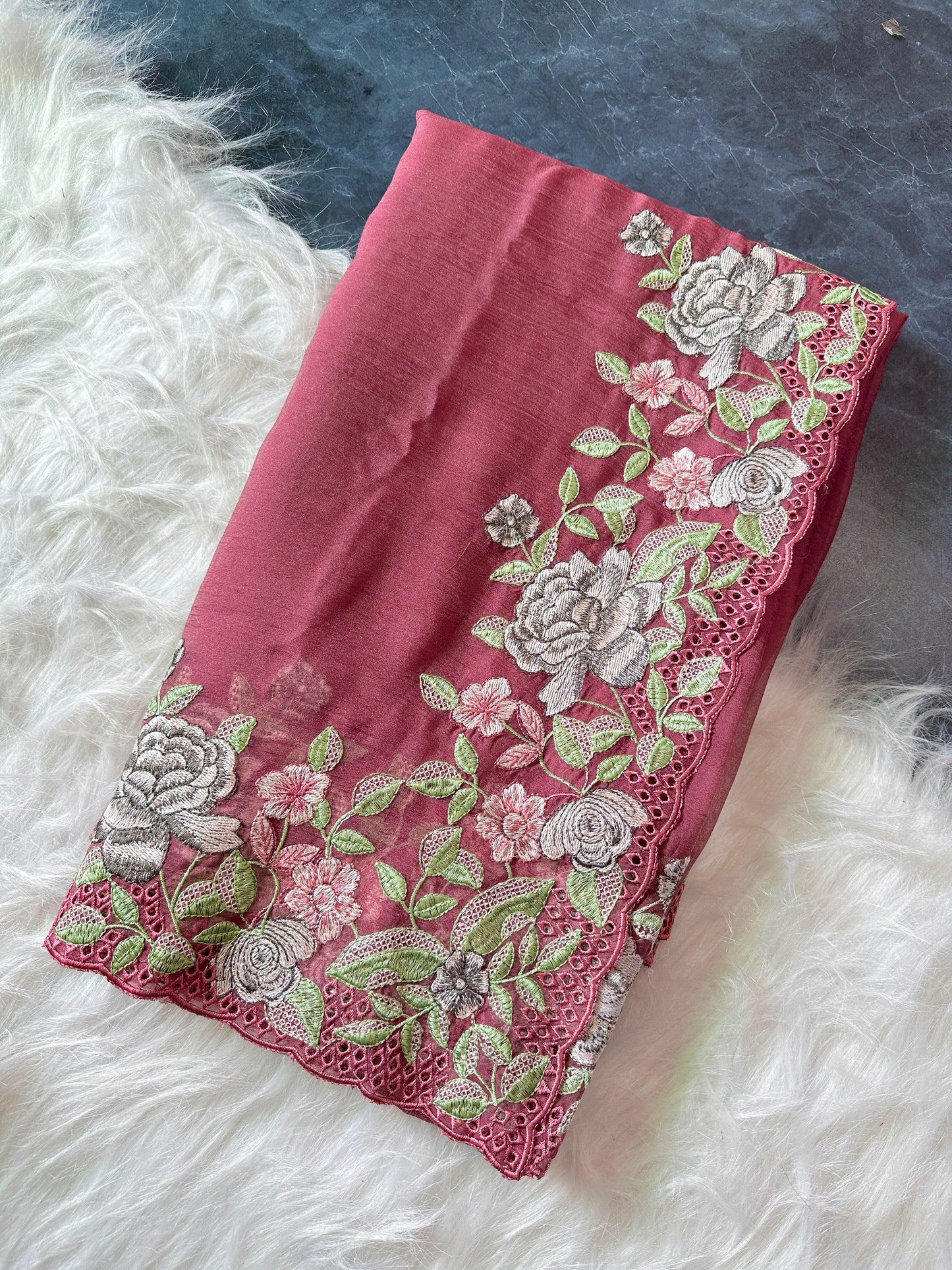 Chiffon Crushed Saree