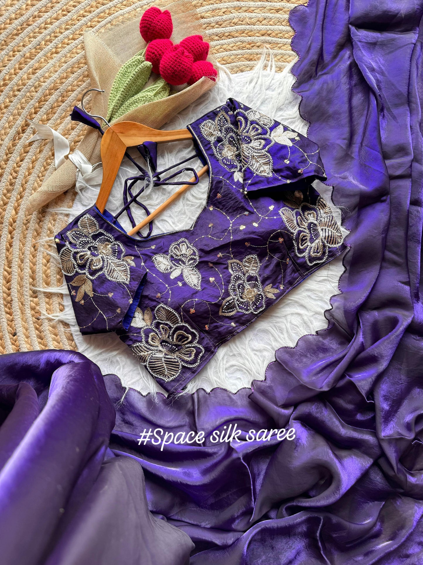 Space Silk Saree