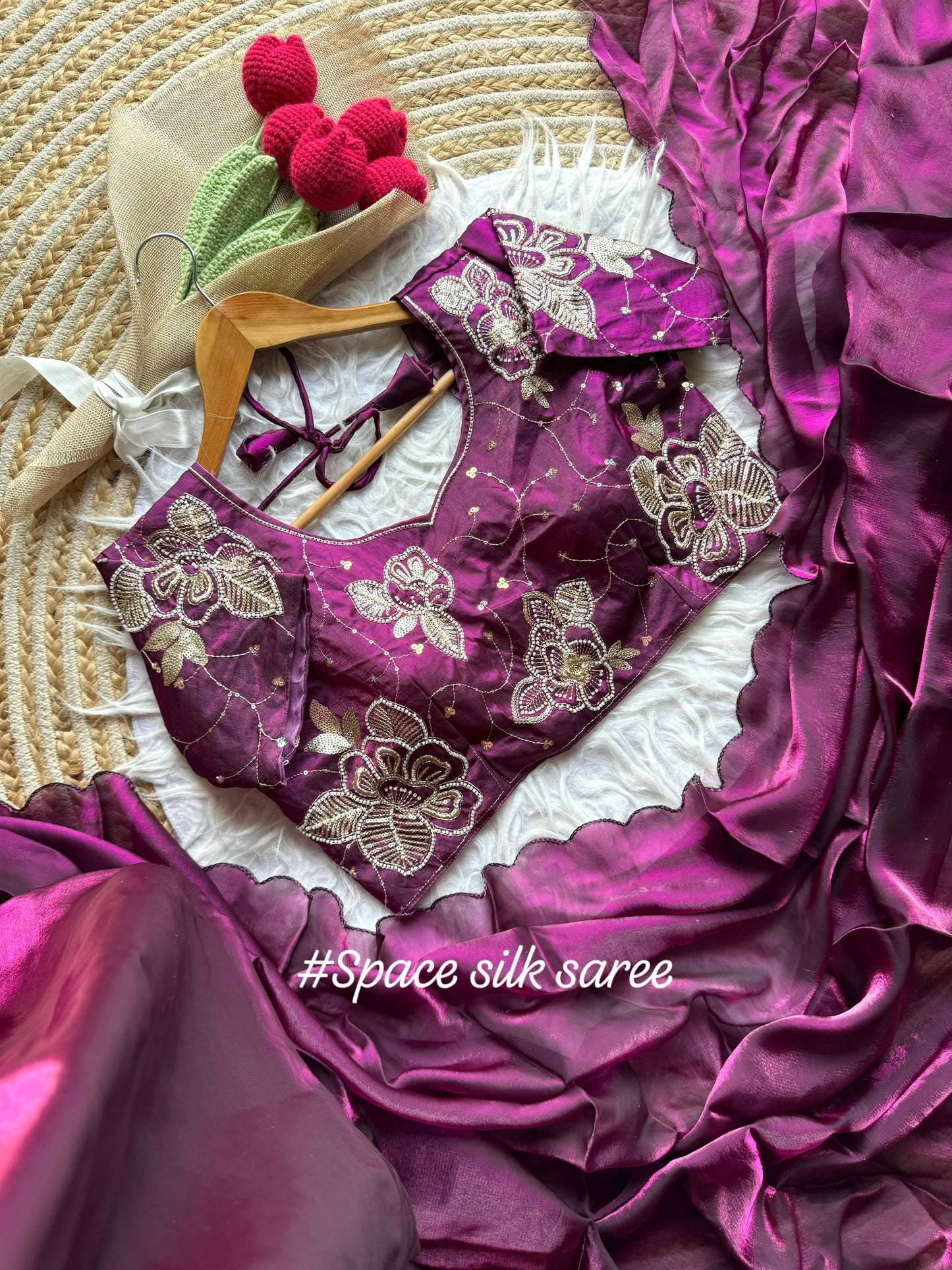 Space Silk Saree
