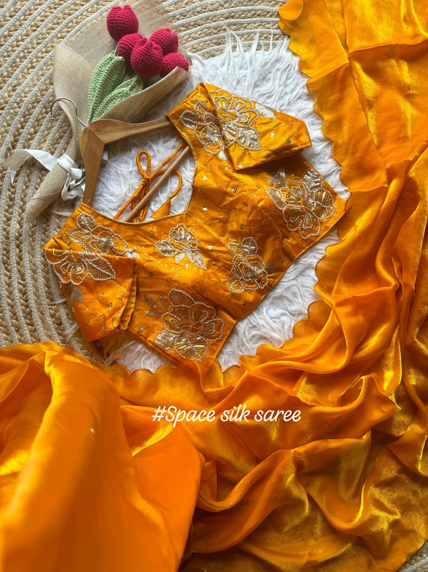 Space Silk Saree