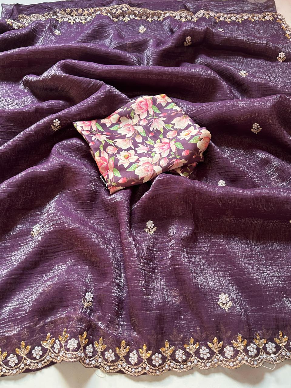 Chiffon Crush Saree