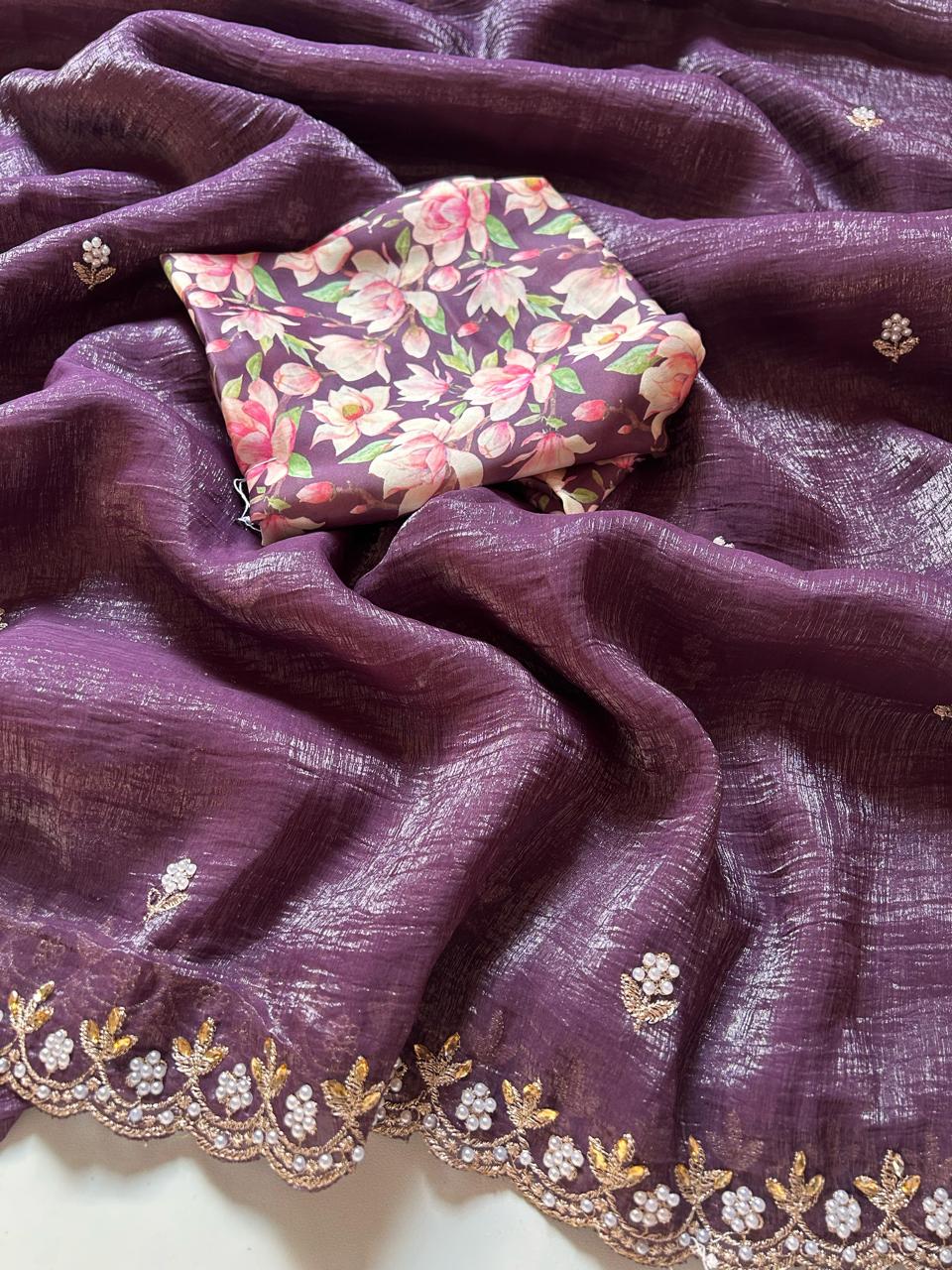 Chiffon Crush Saree