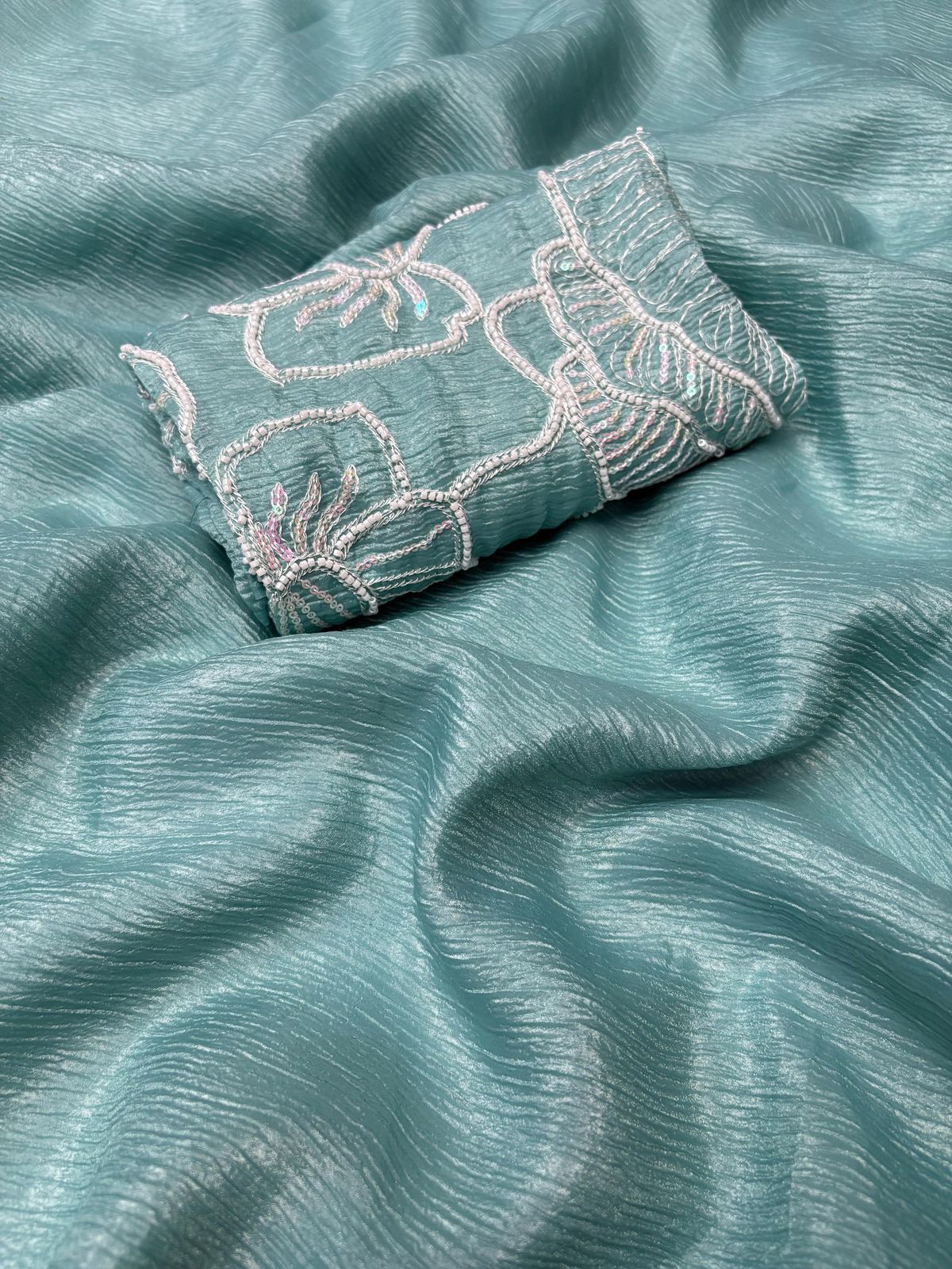 Candy Crush Tissue Saree