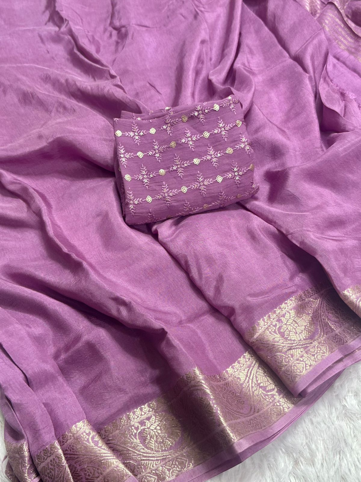 Viscose Paper Silk Saree