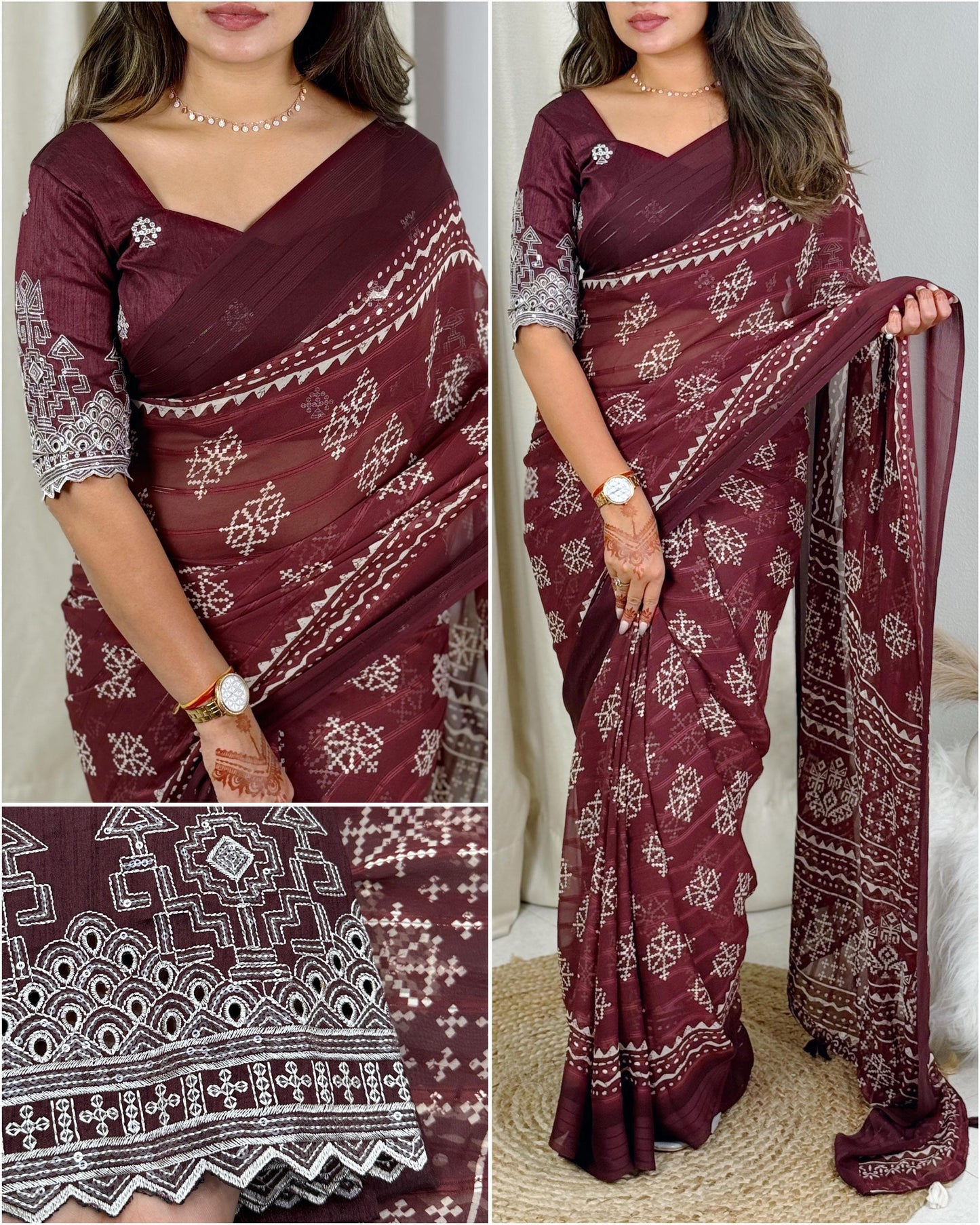 Georgette Saree