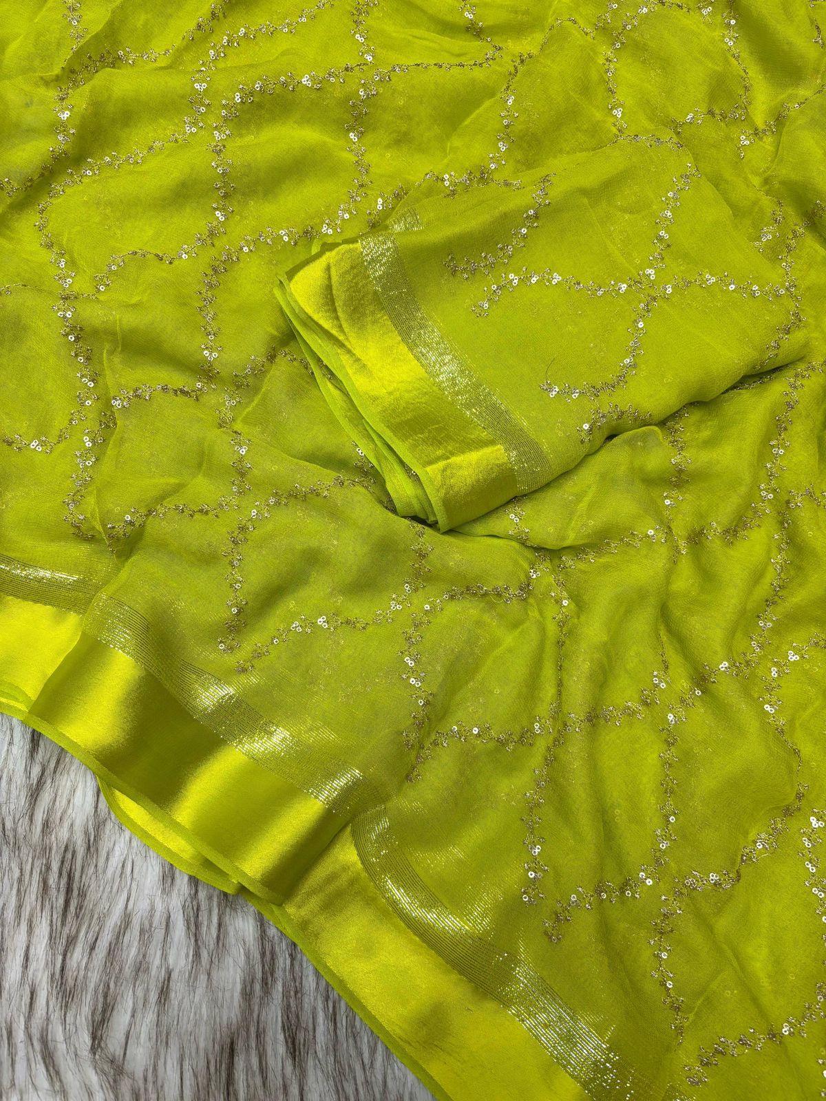 Viscose Georgette Saree