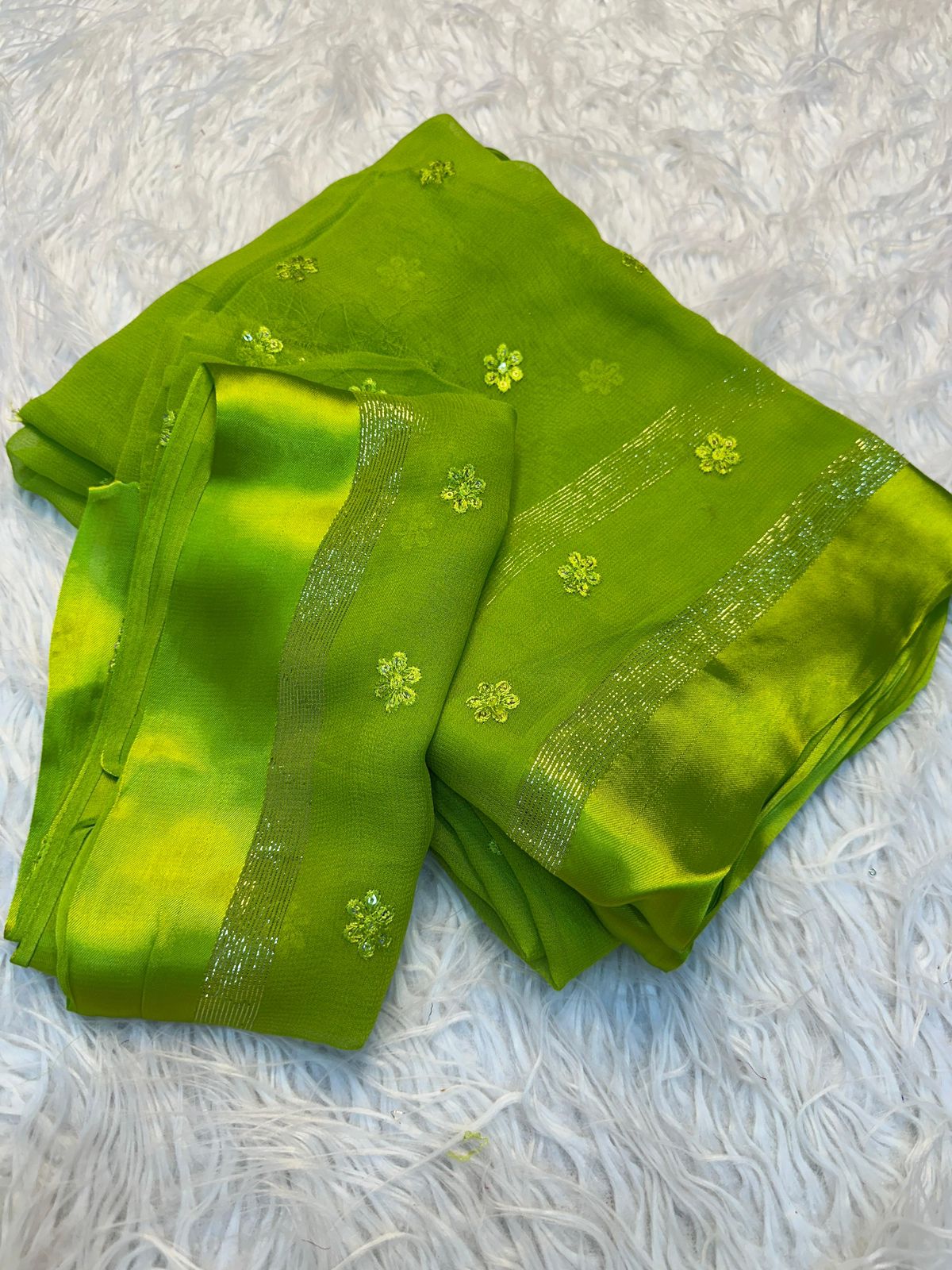 Georgette Embroidery Saree