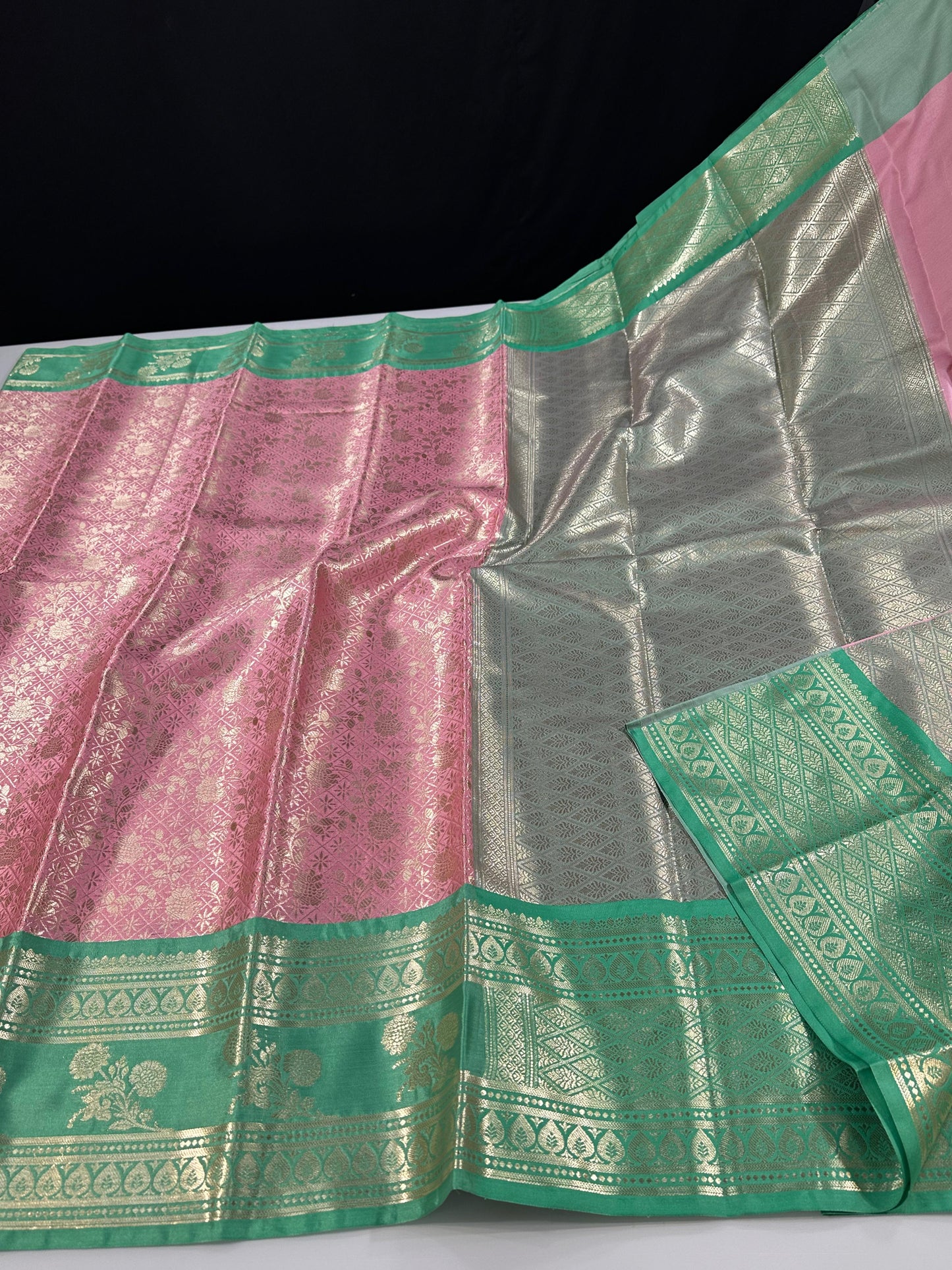 Semi Kanchi Silk Saree