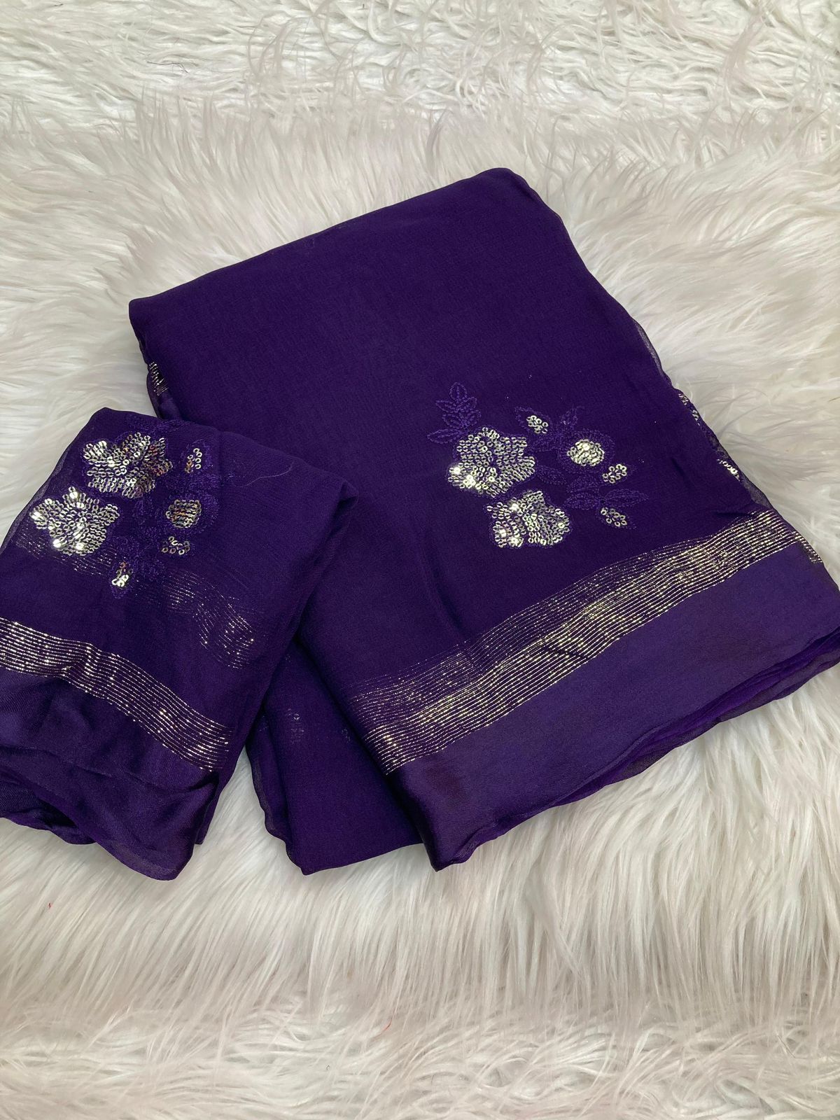 Viscose Georgette Saree