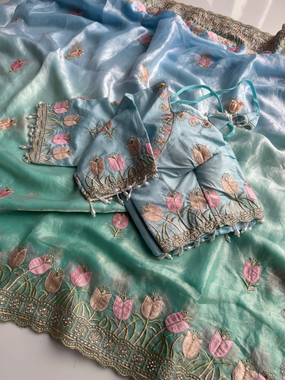 Fendi Silk Saree