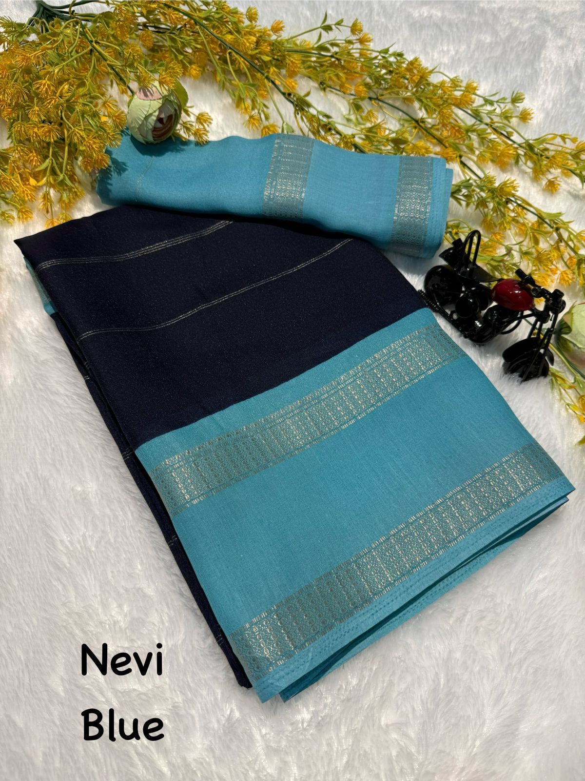 Mysore Crepe Saree
