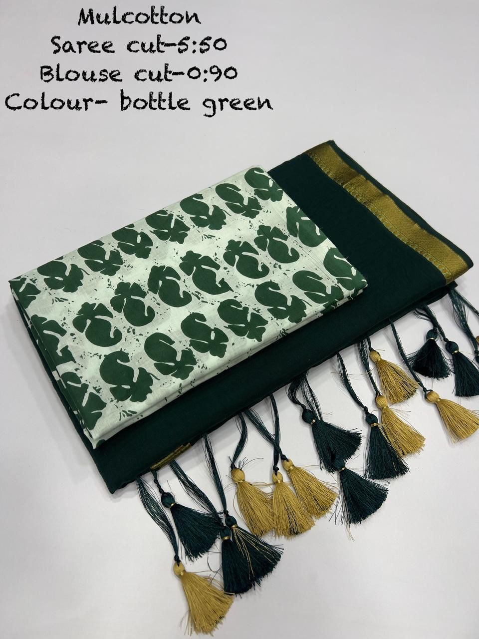 Ajrakh Soft Mul Cotton Saree