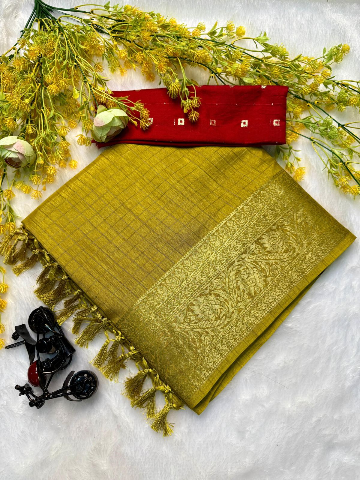 Chex Dola Silk Saree
