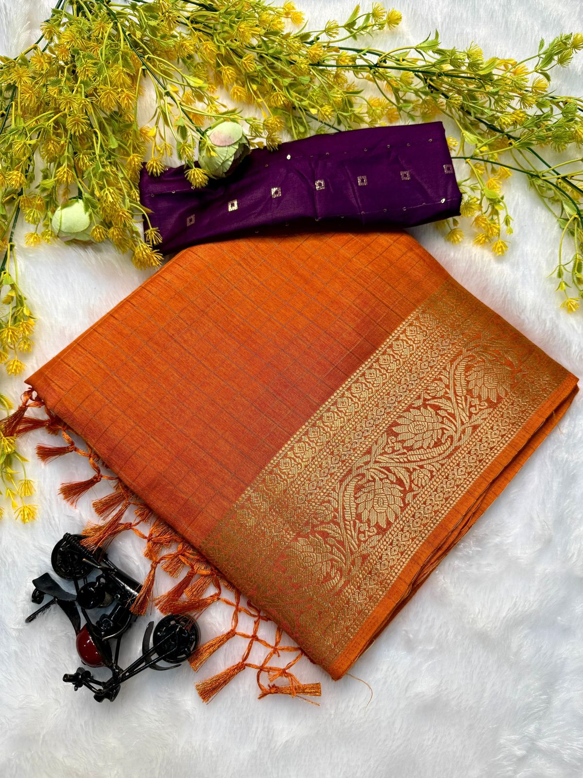 Chex Dola Silk Saree
