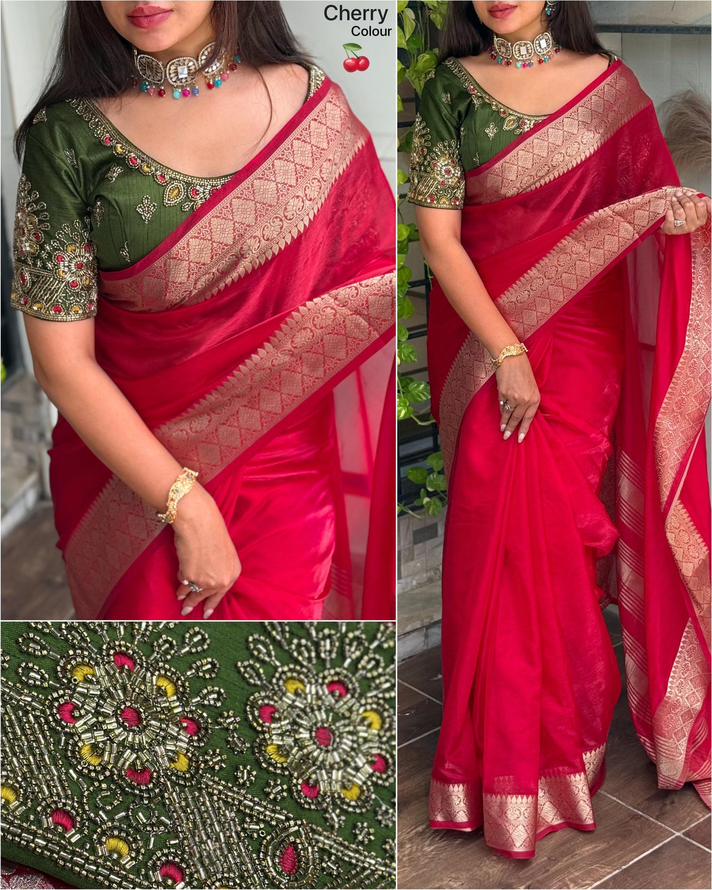 Fandy Satin Saree