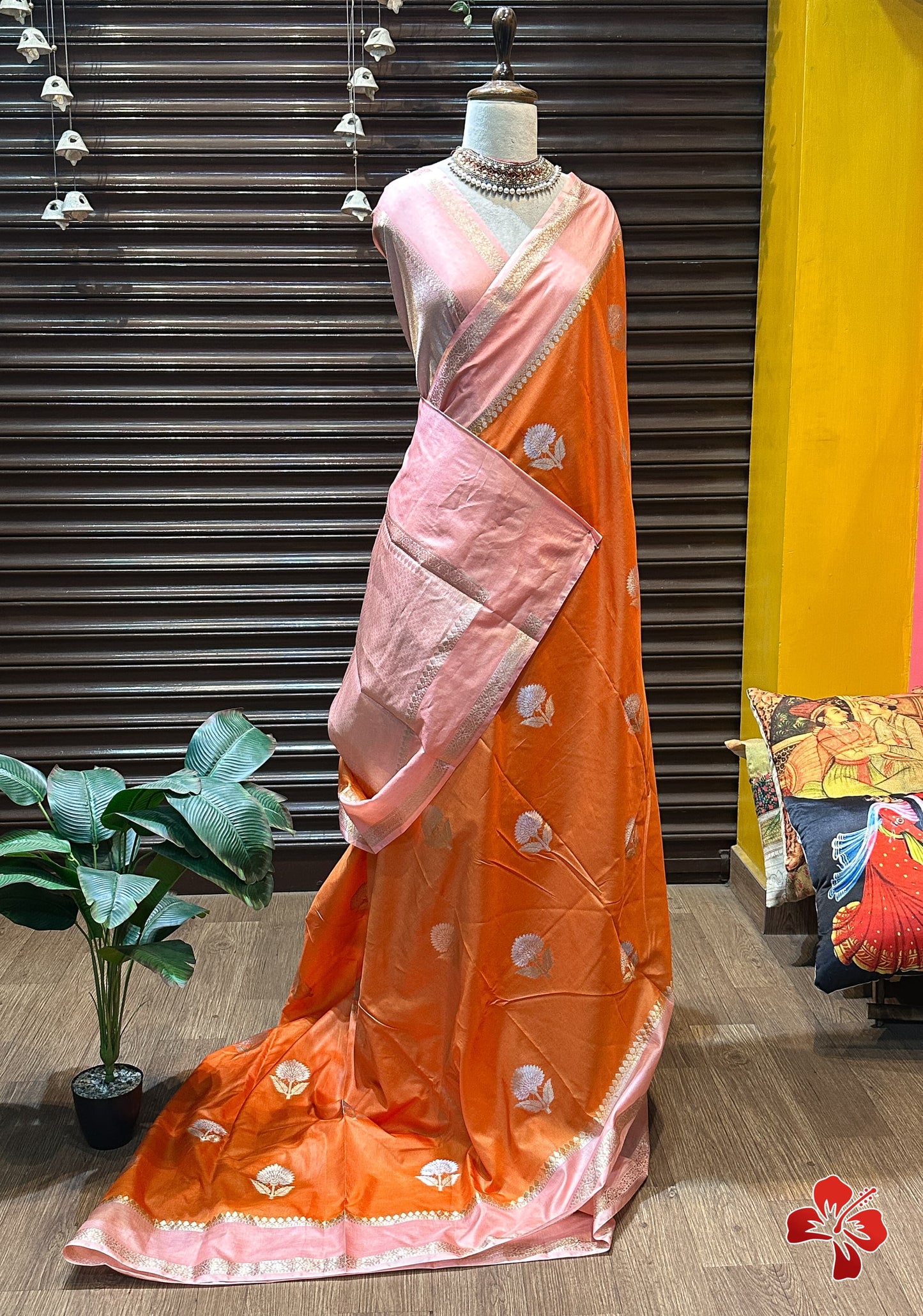 Semi Pure Raw Silk Saree