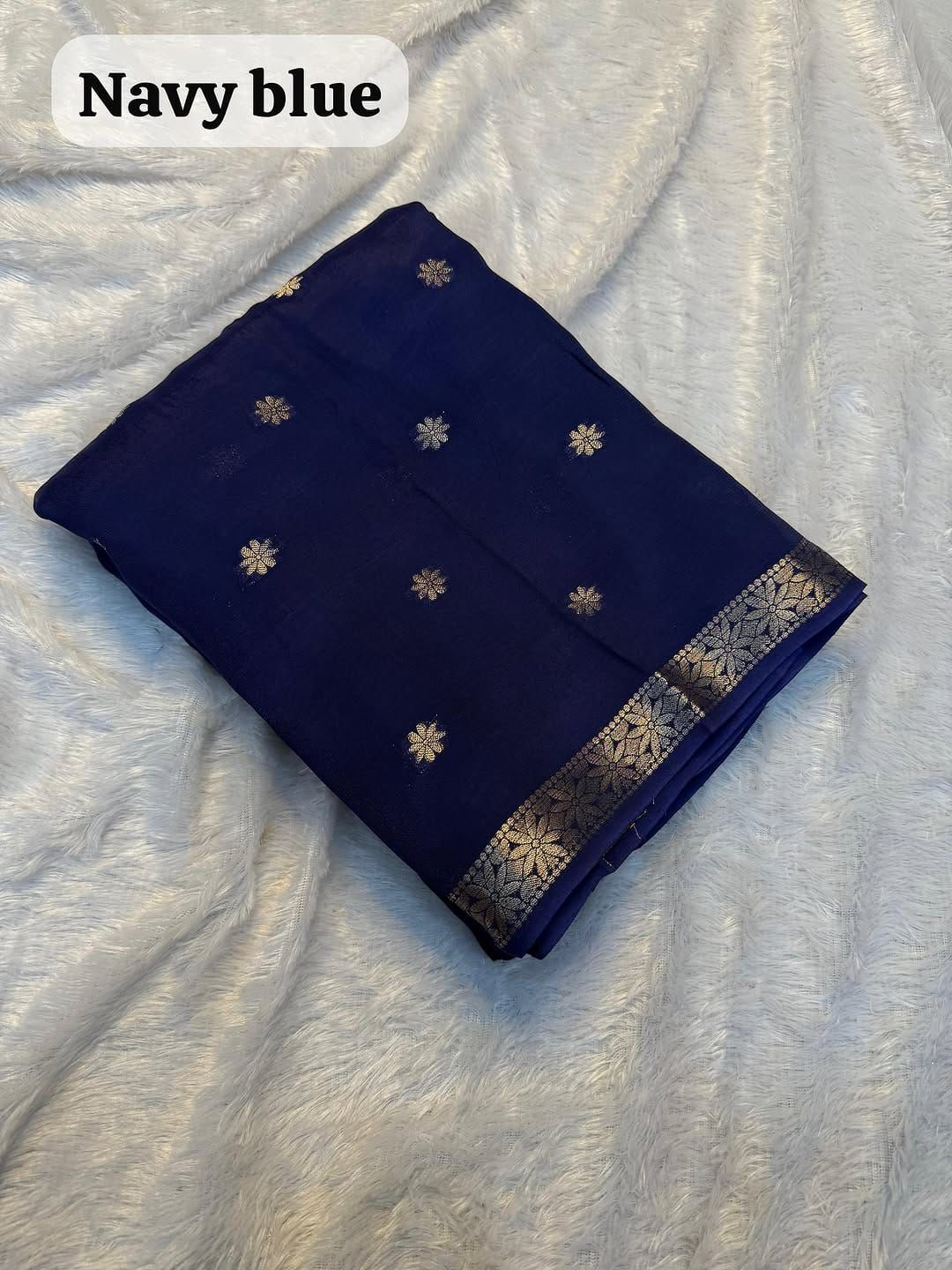 Viscose Crepe Silk Saree