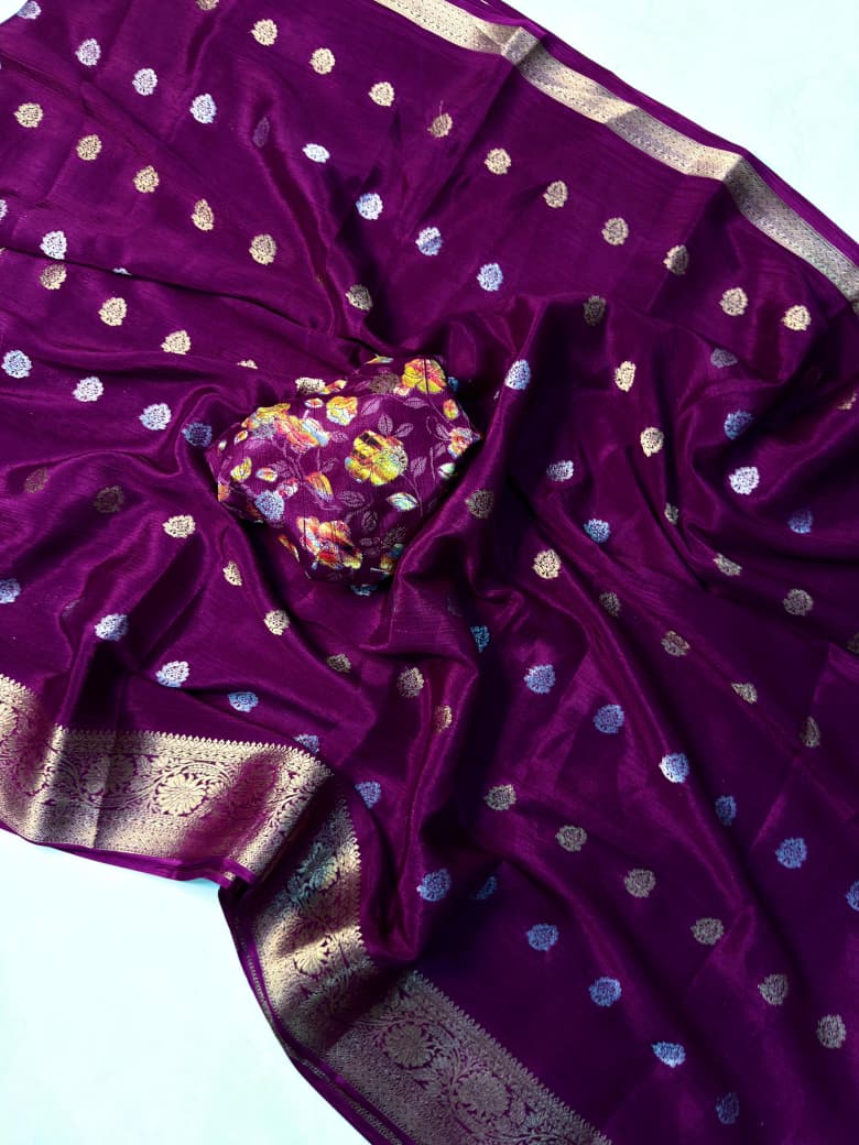 Chinnon Crepe Saree