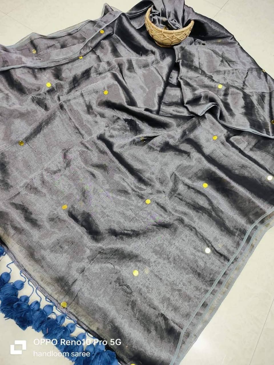 Mul Cotton Tissue Saree