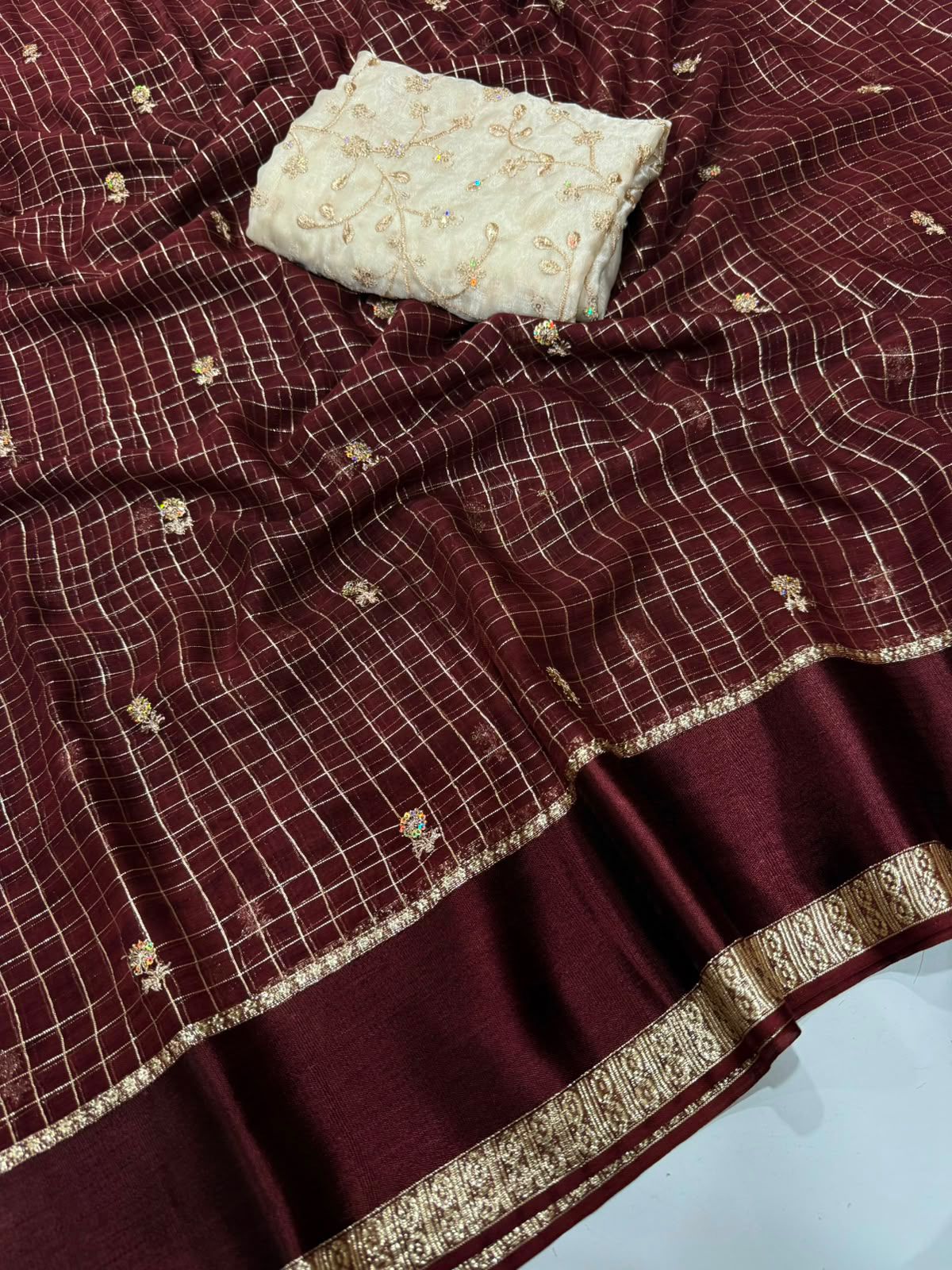 Pure Viscose Georgette Saree