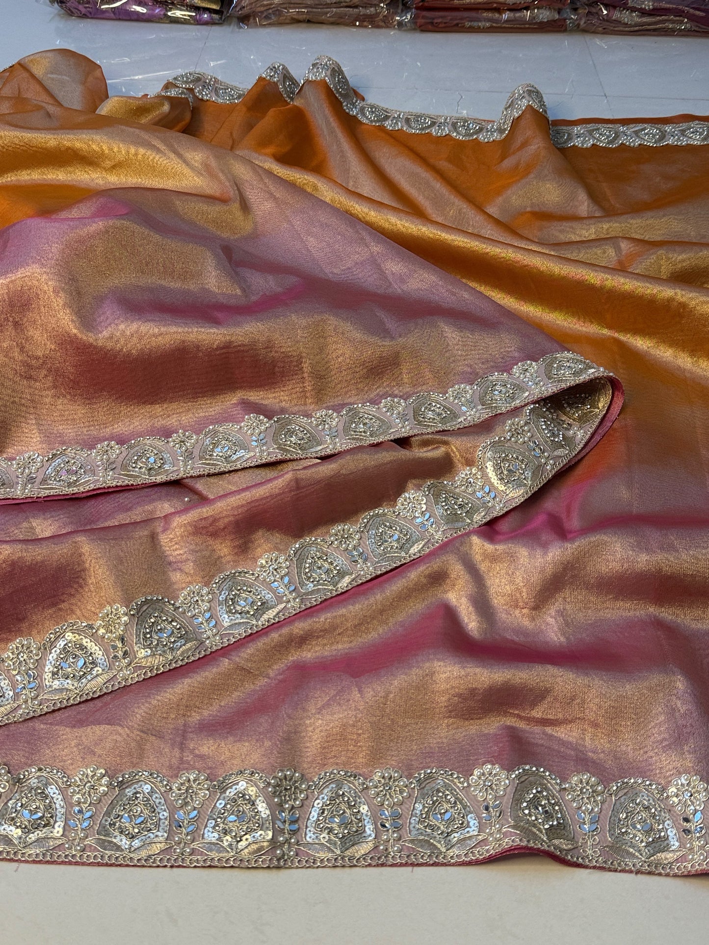 Glass Tissue Saree
