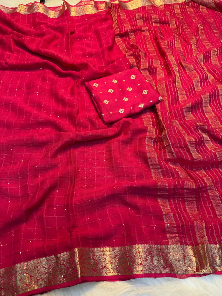 Viscose Georgette Saree