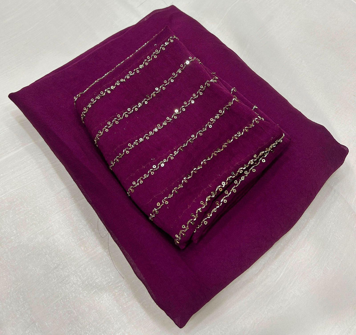 Party Wear Crushed Saree