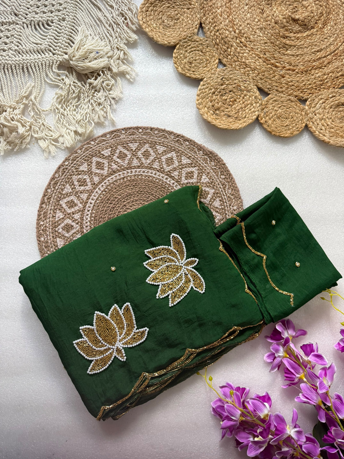 Rangoli Crushed Saree