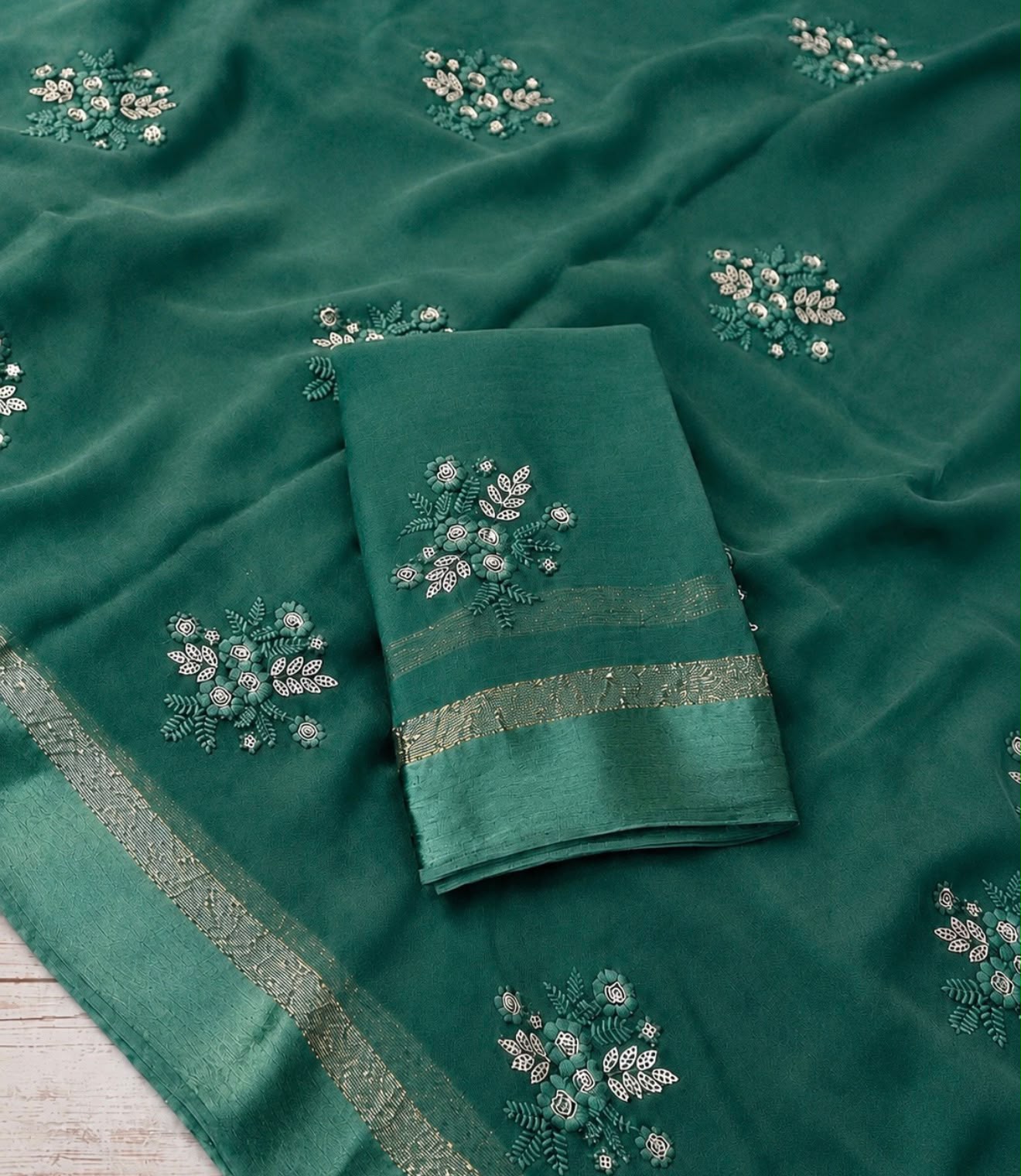 Viscose Georgette Saree
