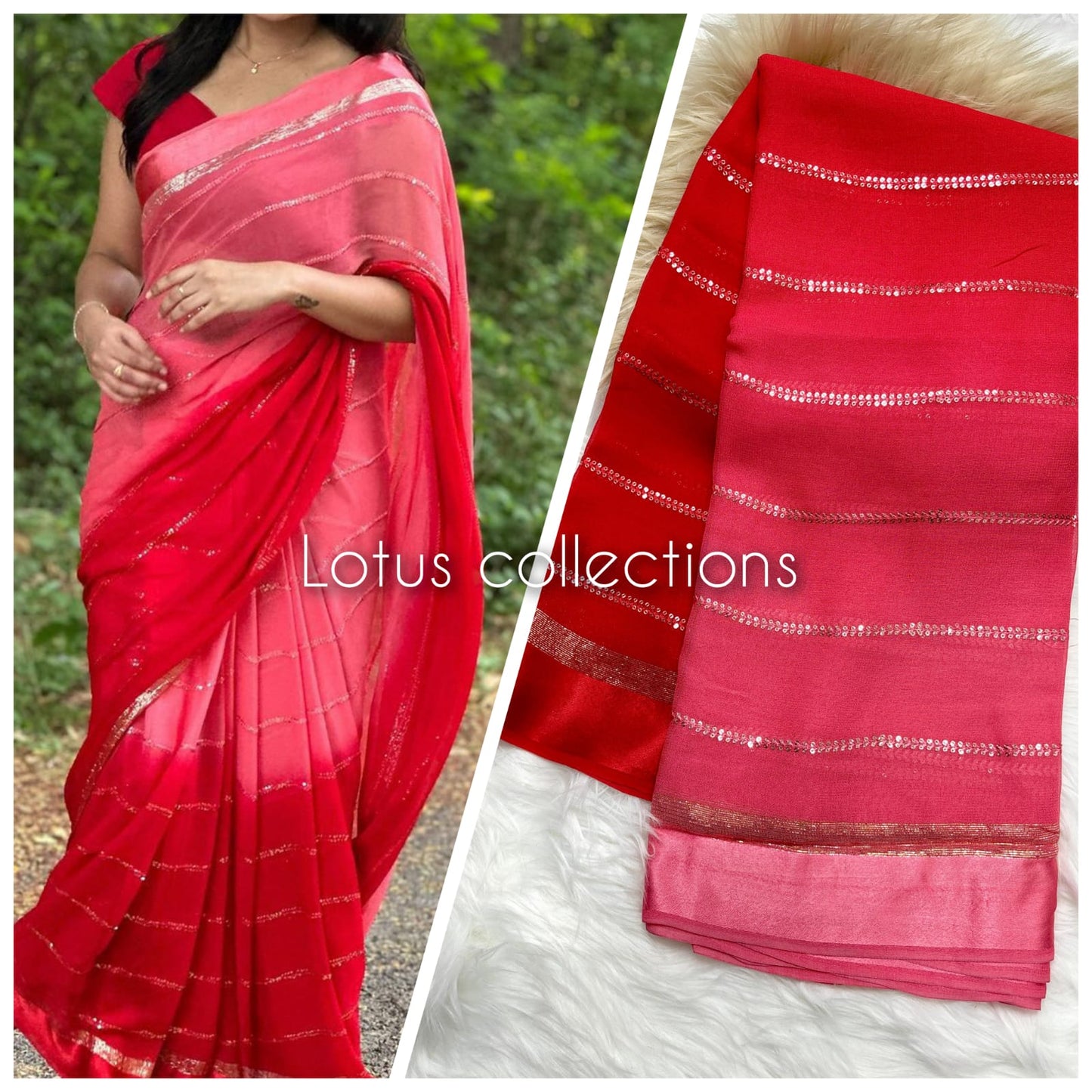 Pure Viscose Georgette Saree