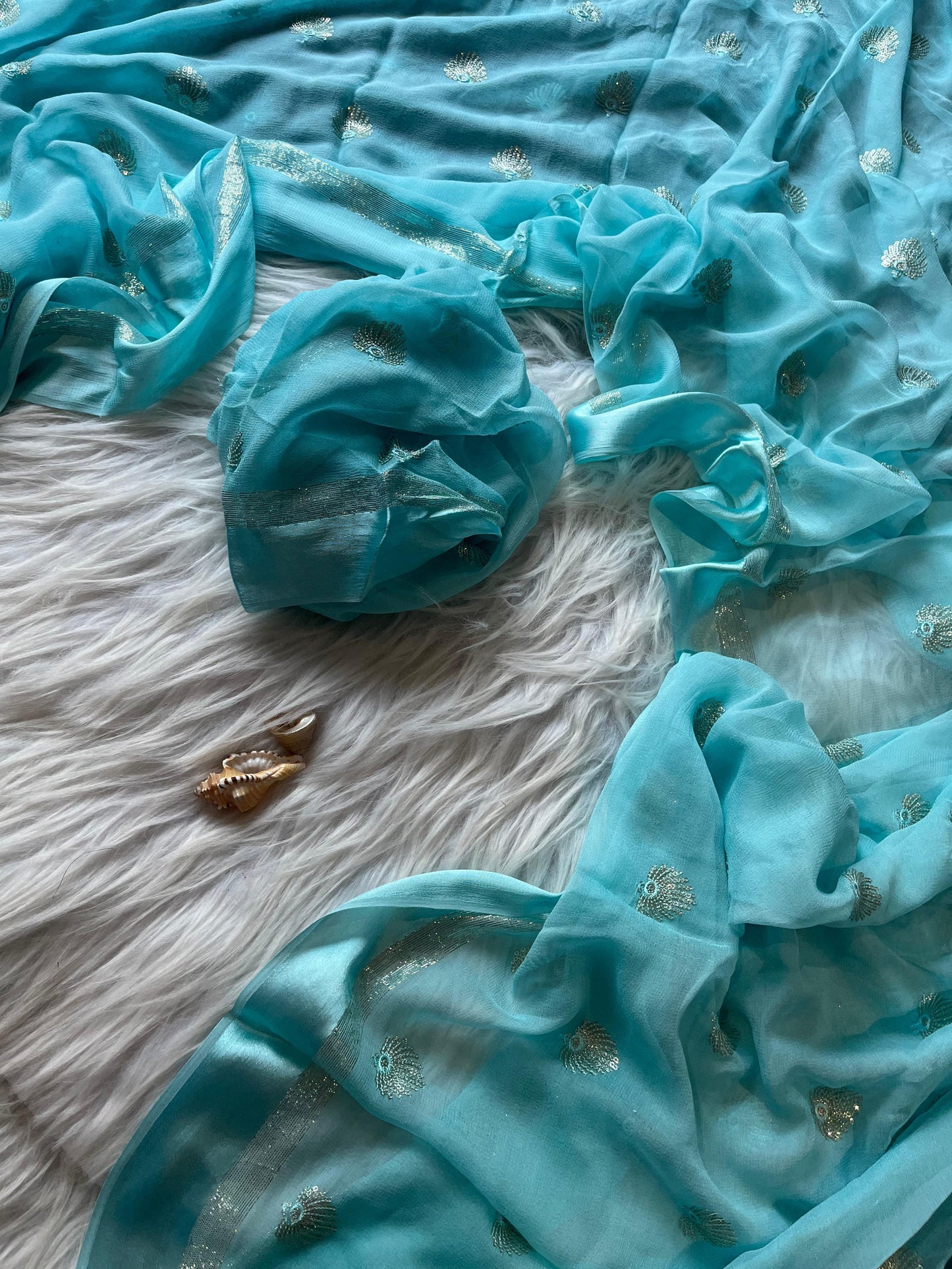 Viscose Georgette Saree