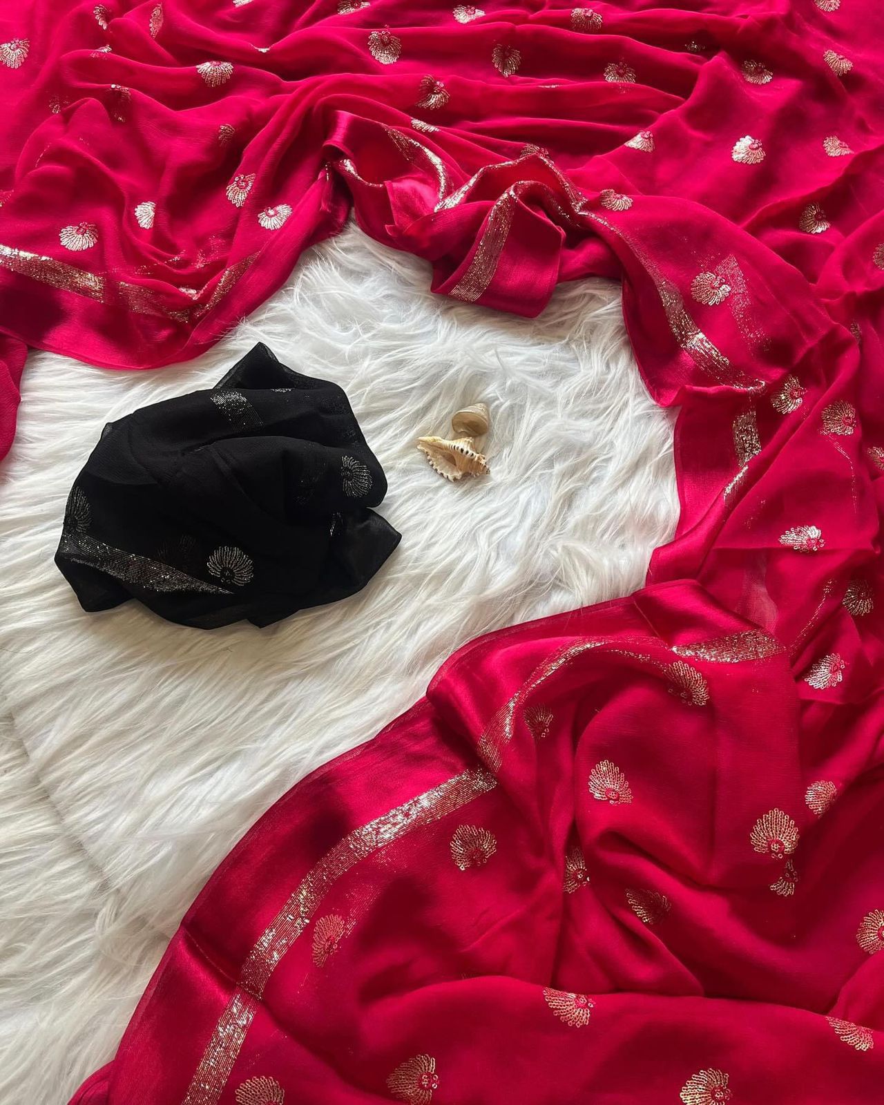 Viscose Georgette Saree
