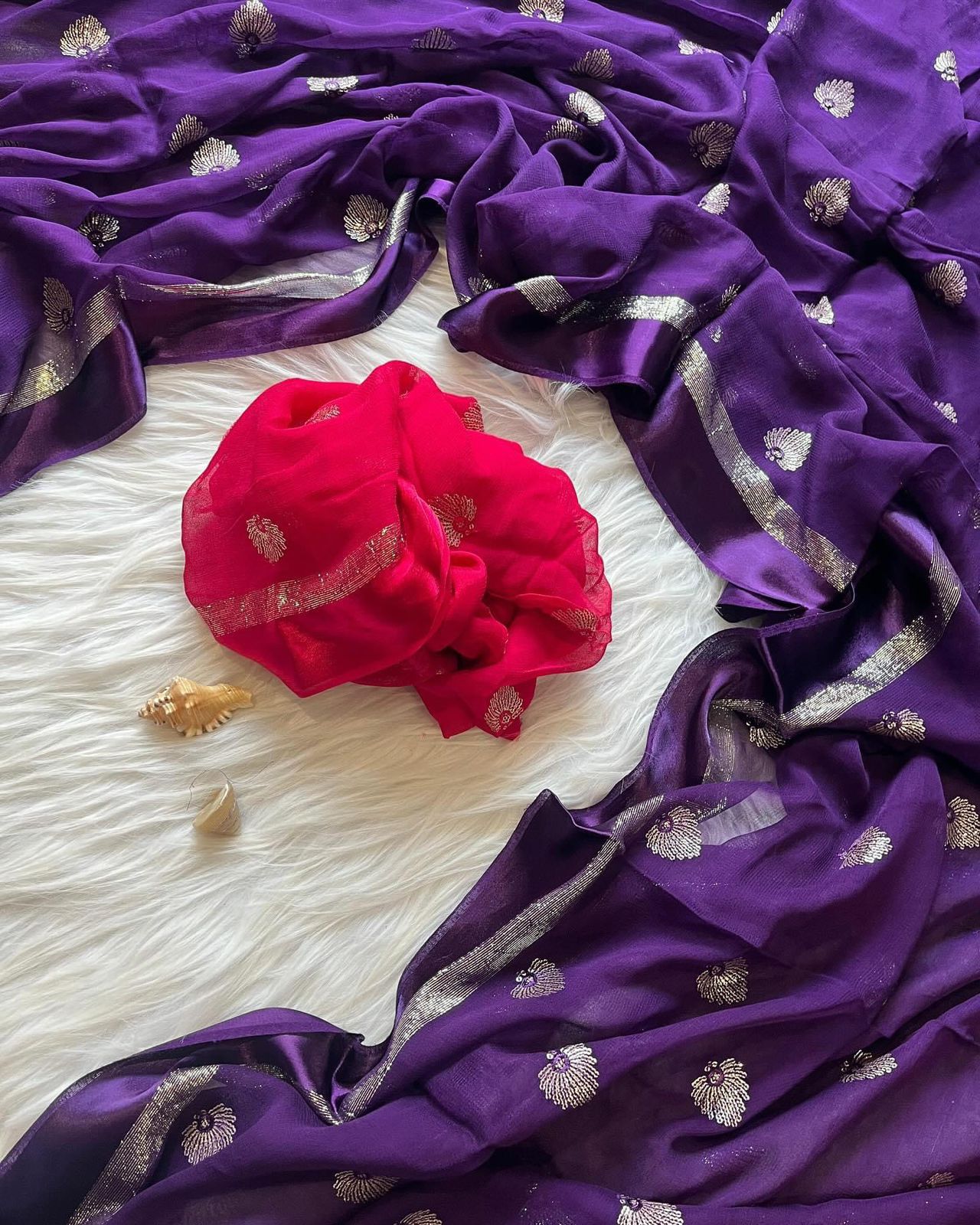 Viscose Georgette Saree