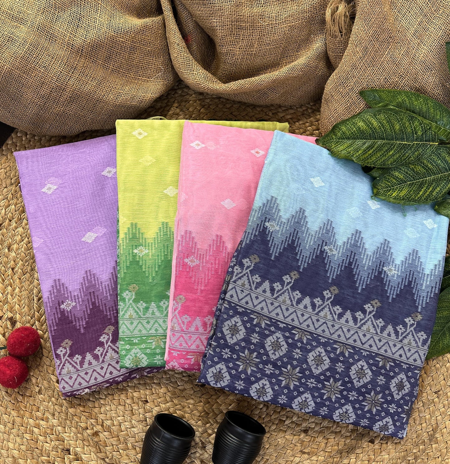 Moonga Mul Cotton Saree
