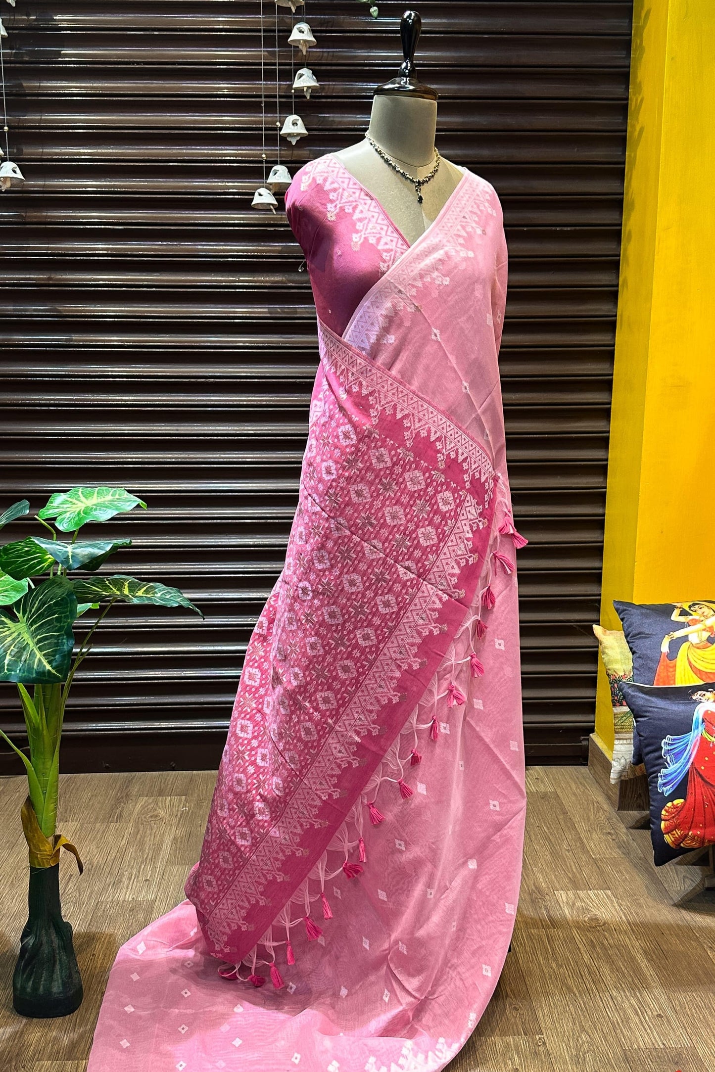 Moonga Mul Cotton Saree