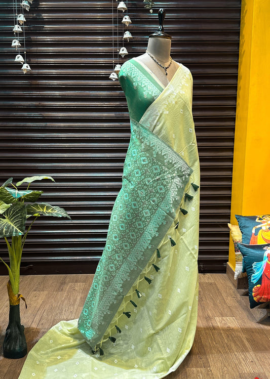 Moonga Mul Cotton Saree