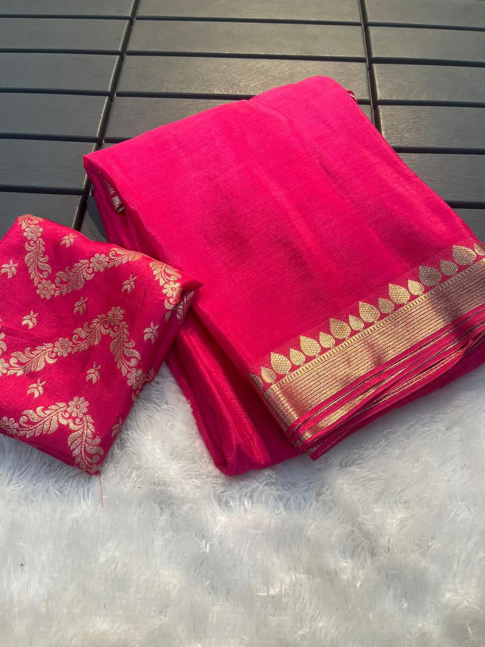 Chinon Chiffon Saree