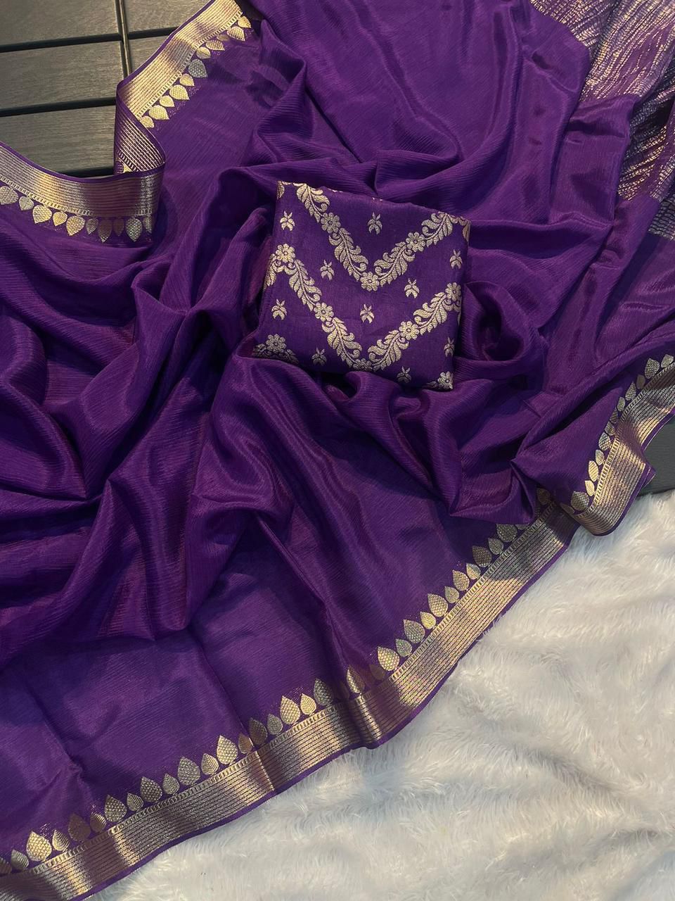 Chinon Chiffon Saree