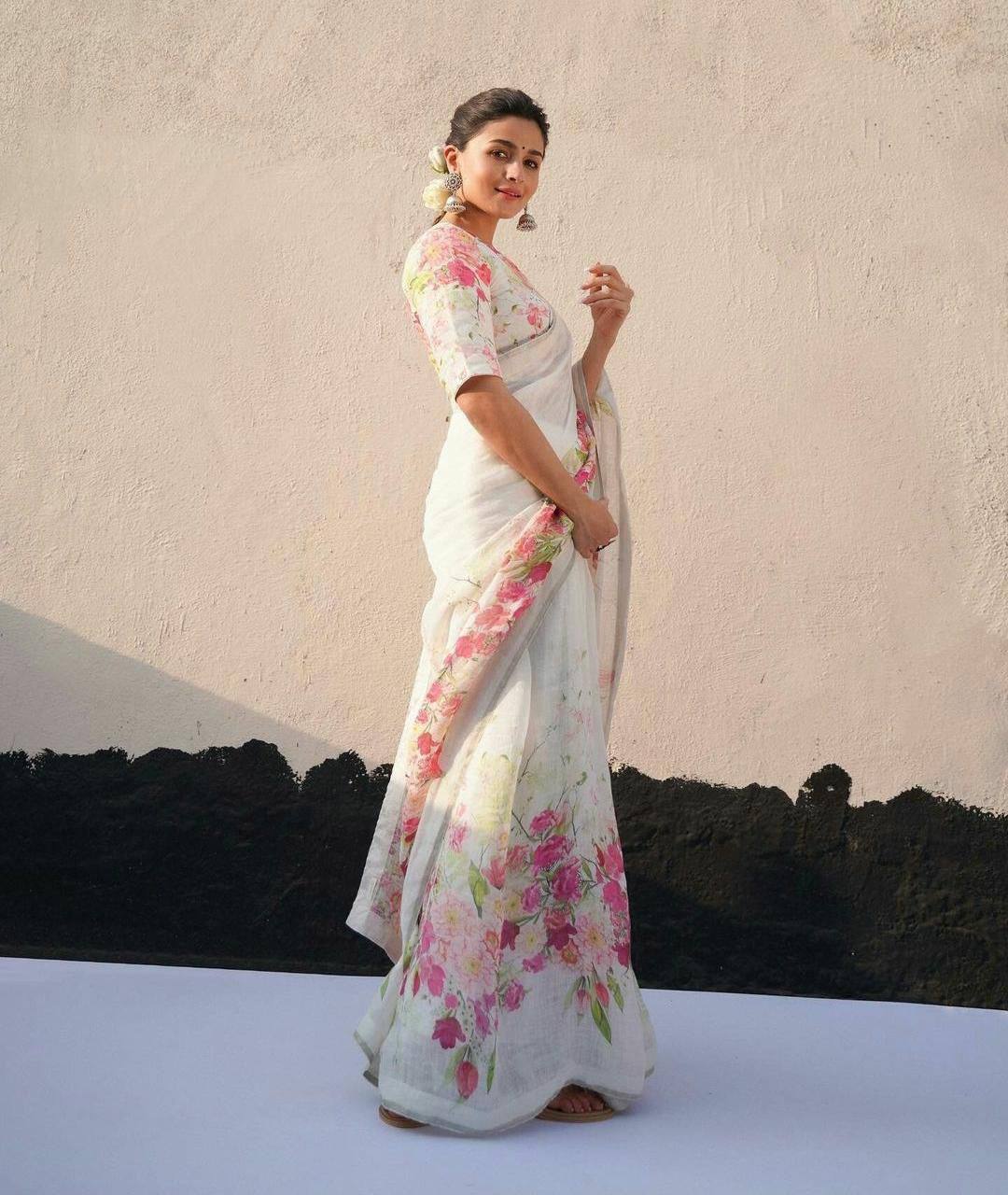 Linen Cotton Saree